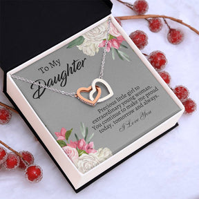 To My Daughter Necklace - Gift From Mom or Dad