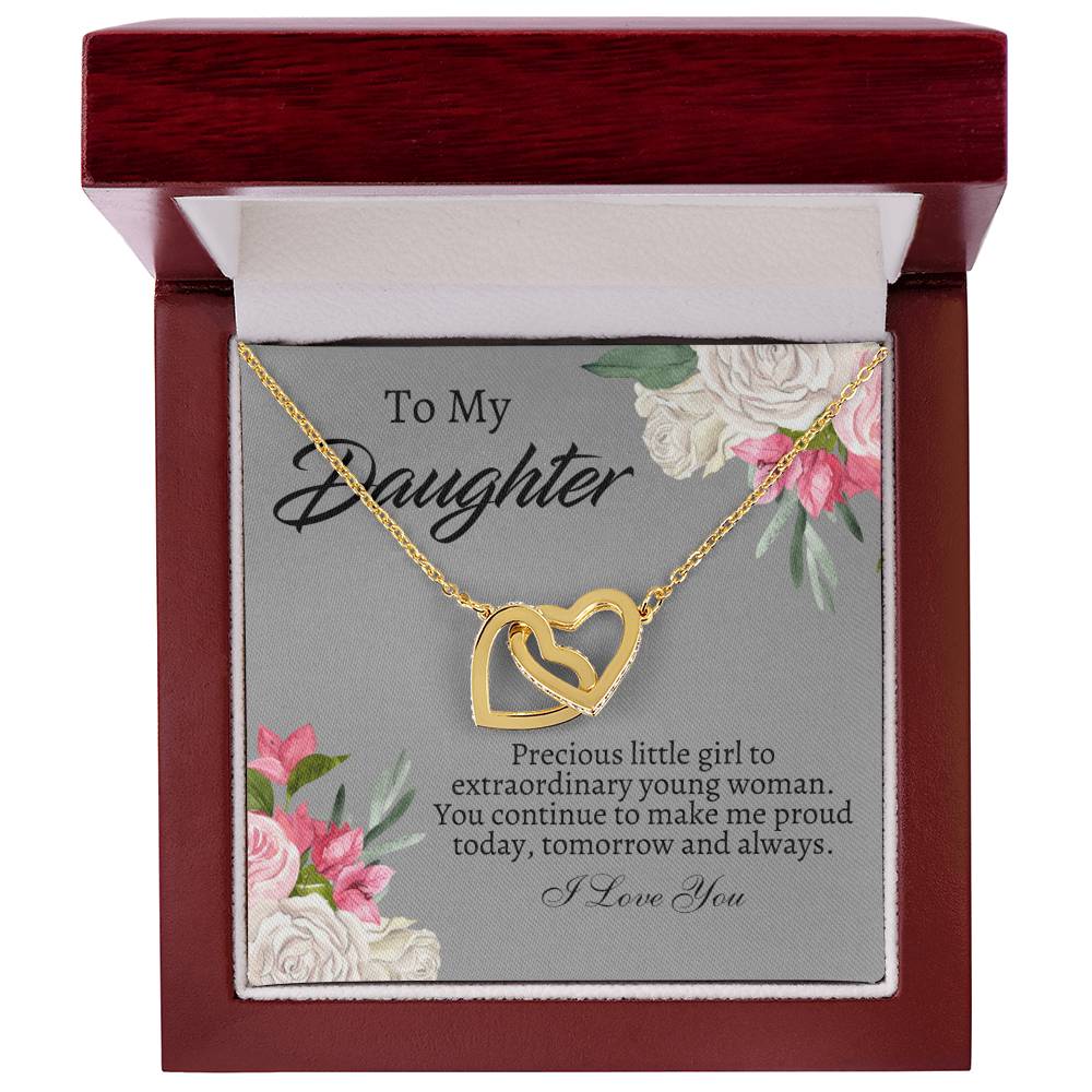 To My Daughter Necklace - Gift From Mom or Dad