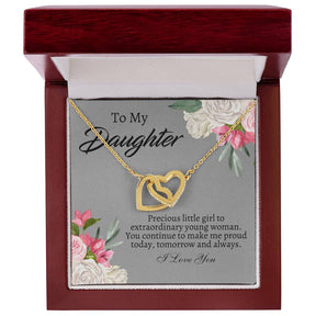 To My Daughter Necklace - Gift From Mom or Dad