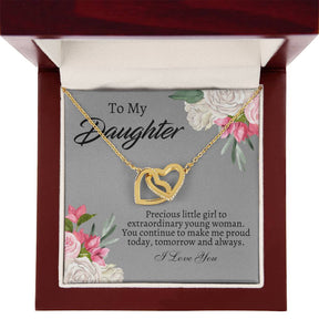 To My Daughter Necklace - Gift From Mom or Dad