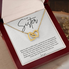 Big Sister/Little Sister Connecting Hearts Necklace