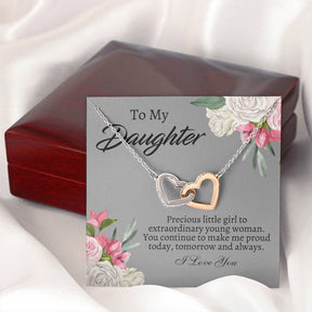 To My Daughter Necklace - Gift From Mom or Dad