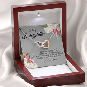 To My Daughter Necklace - Gift From Mom or Dad