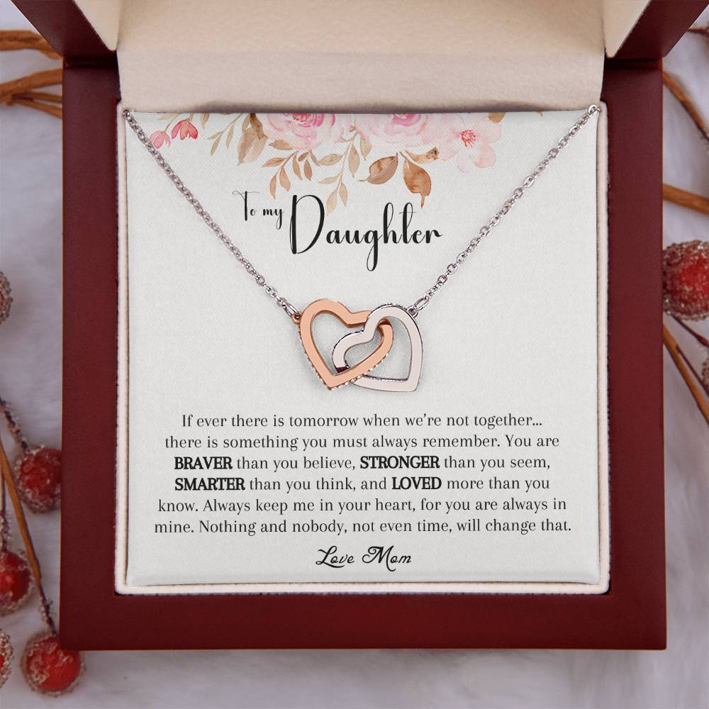 Interlocking Hearts Necklace To Daughter From Mom