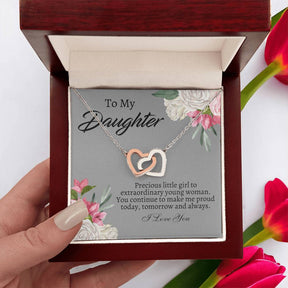 To My Daughter Necklace - Gift From Mom or Dad