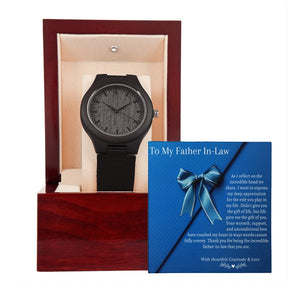 Wooden Watch - Wedding Gift From Bride