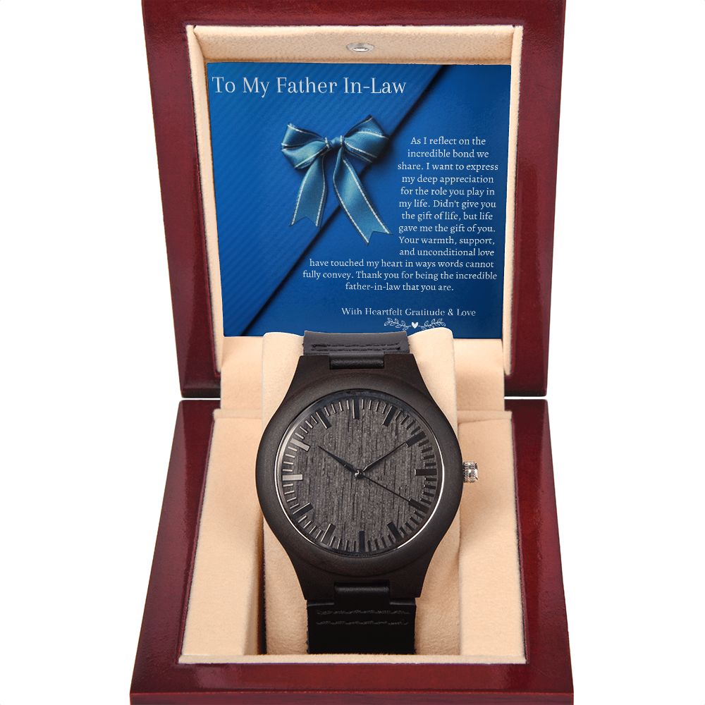 Wooden Watch - Wedding Gift From Bride