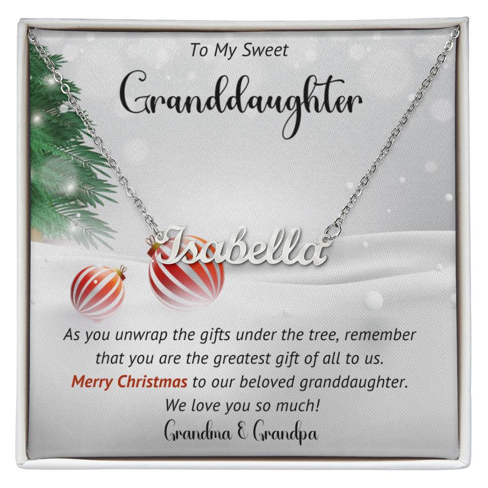 Granddaughter  Necklace Gift For Christmas