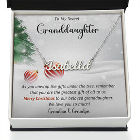 Granddaughter  Necklace Gift For Christmas