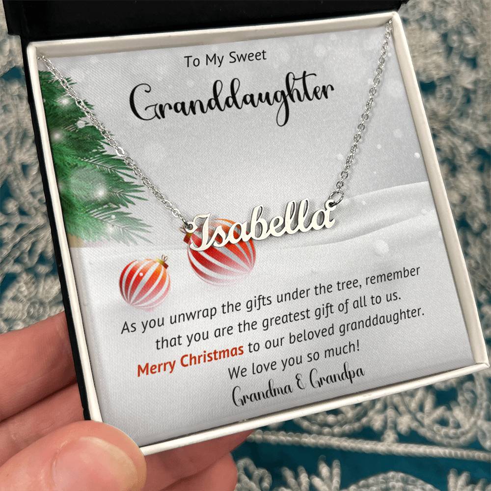 Granddaughter  Necklace Gift For Christmas