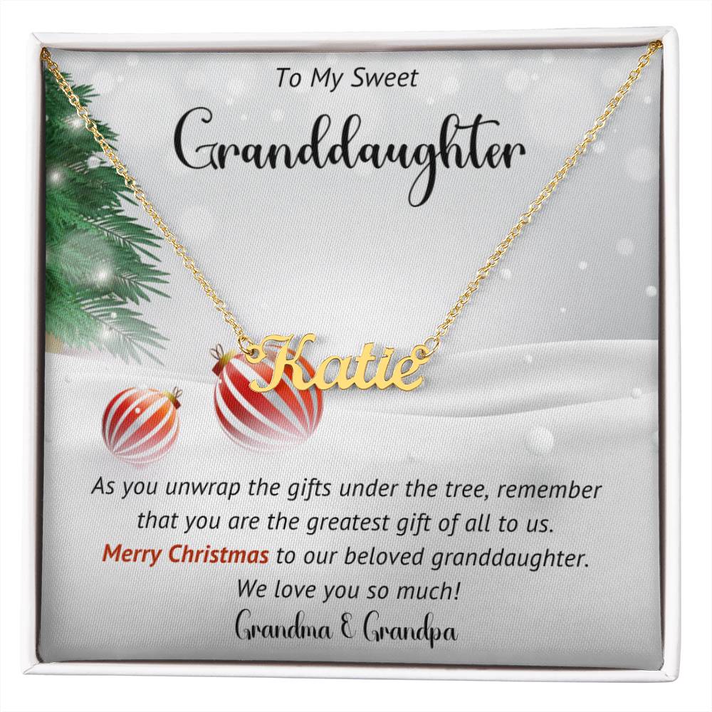 Granddaughter  Necklace Gift For Christmas