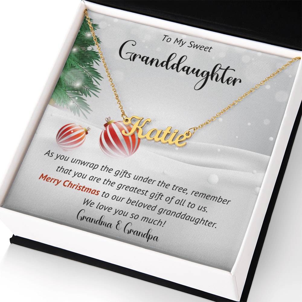 Granddaughter  Necklace Gift For Christmas