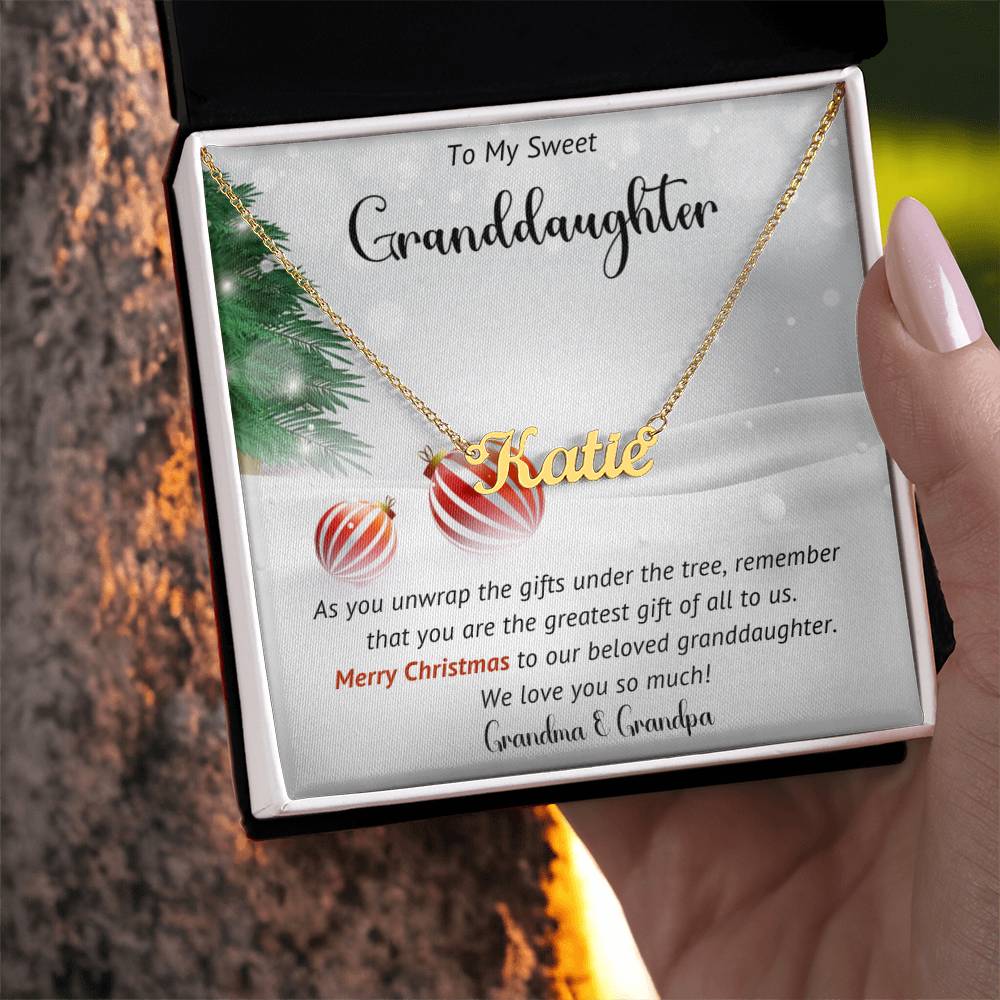 Granddaughter  Necklace Gift For Christmas