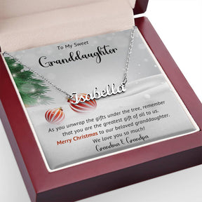 Granddaughter  Necklace Gift For Christmas