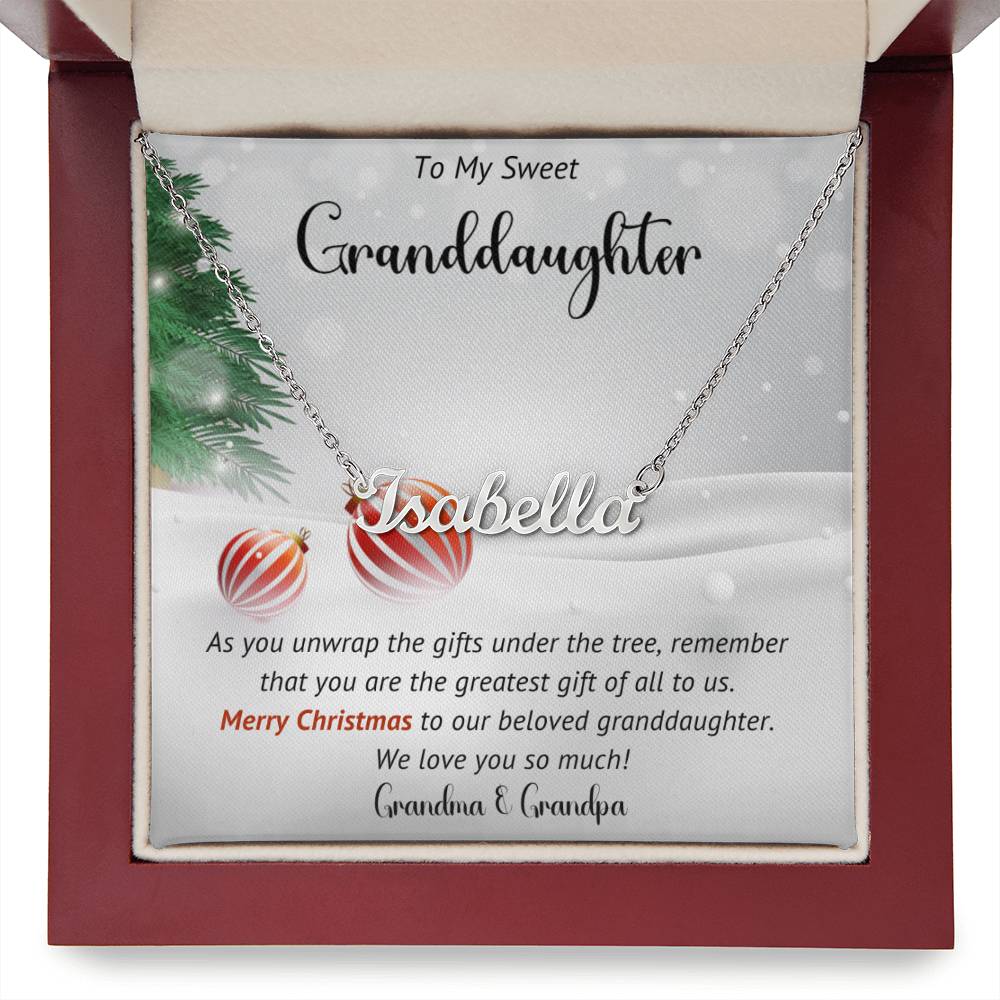 Granddaughter  Necklace Gift For Christmas