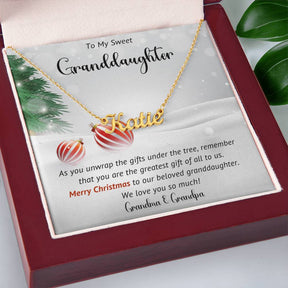 Granddaughter  Necklace Gift For Christmas