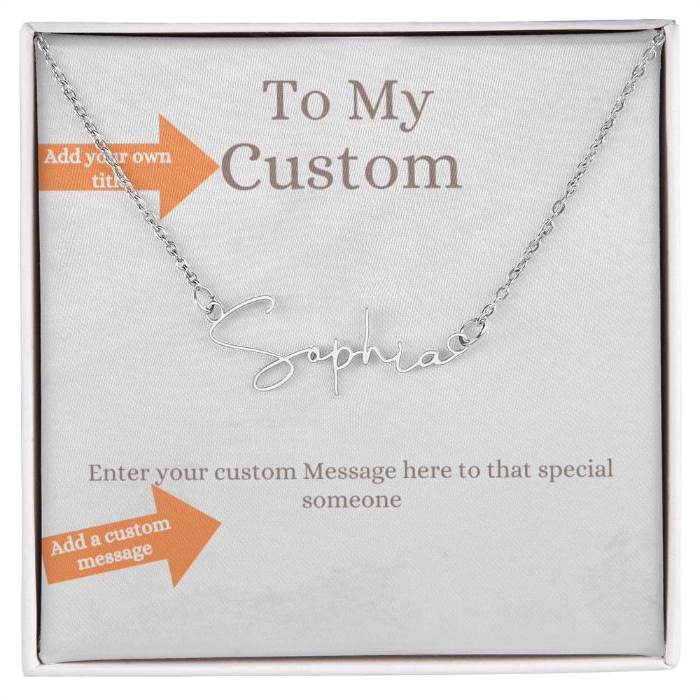Custom Name Jewelry: Name Necklace Gold And Silver