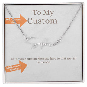 Custom Name Jewelry: Name Necklace Gold And Silver