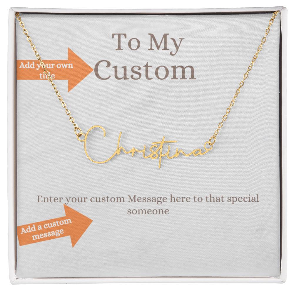 Custom Name Jewelry: Name Necklace Gold And Silver