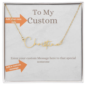 Custom Name Jewelry: Name Necklace Gold And Silver