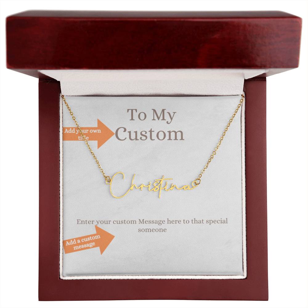 Custom Name Jewelry: Name Necklace Gold And Silver