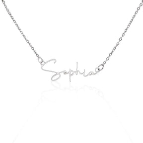 Personalized Name Plate Necklace in Gold or Silver