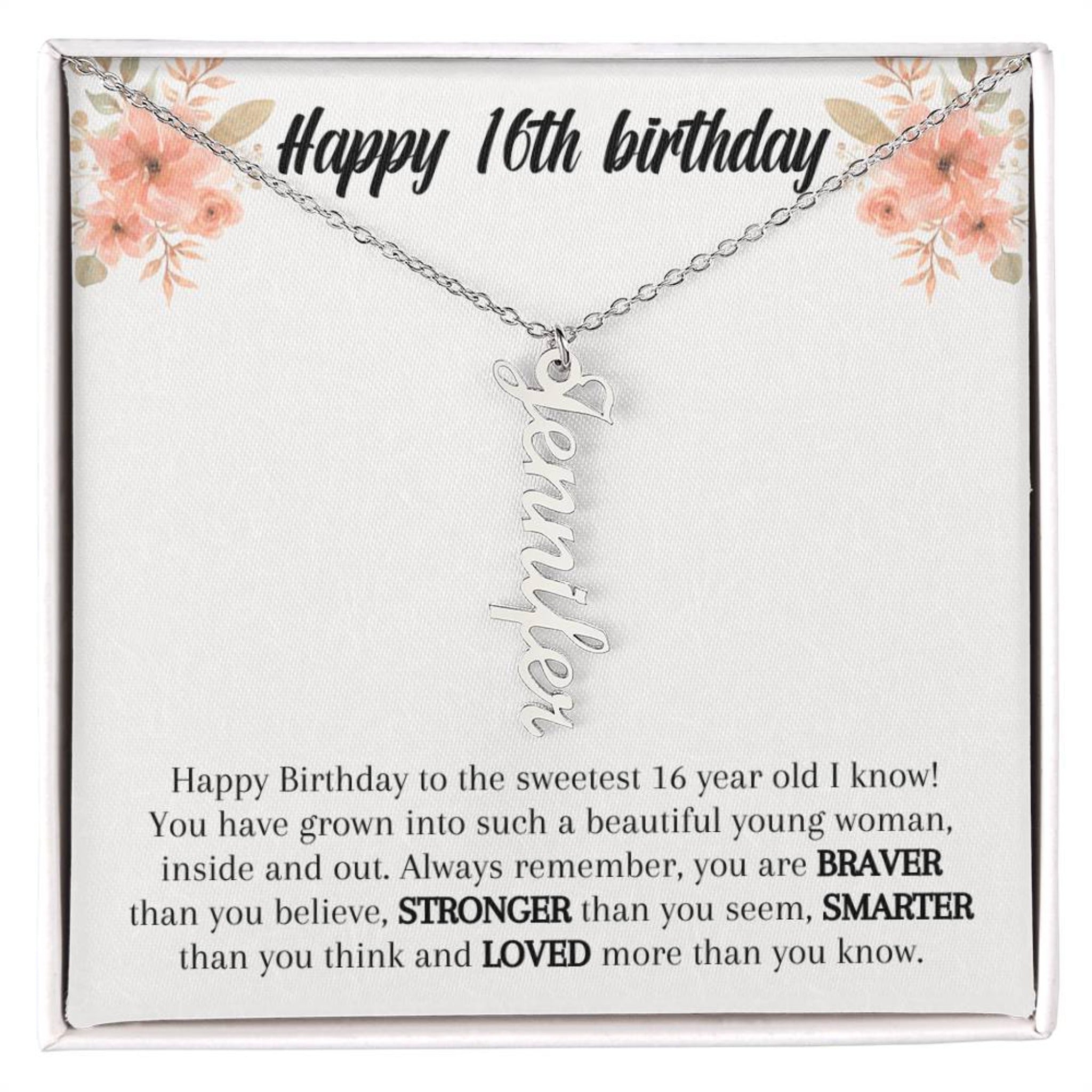 Sweet 16th Birthday Gift - Girl Necklace