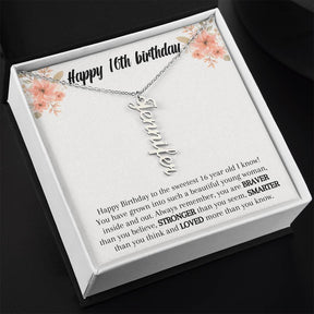 Sweet 16th Birthday Gift - Girl Necklace