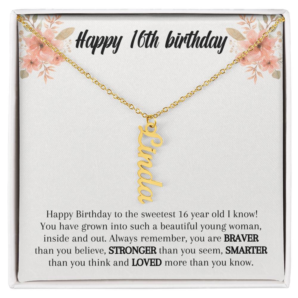 Sweet 16th Birthday Gift - Girl Necklace