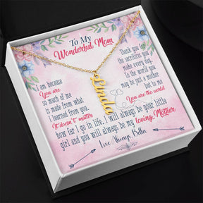 To My Mom Name Necklace - Gift For Mom