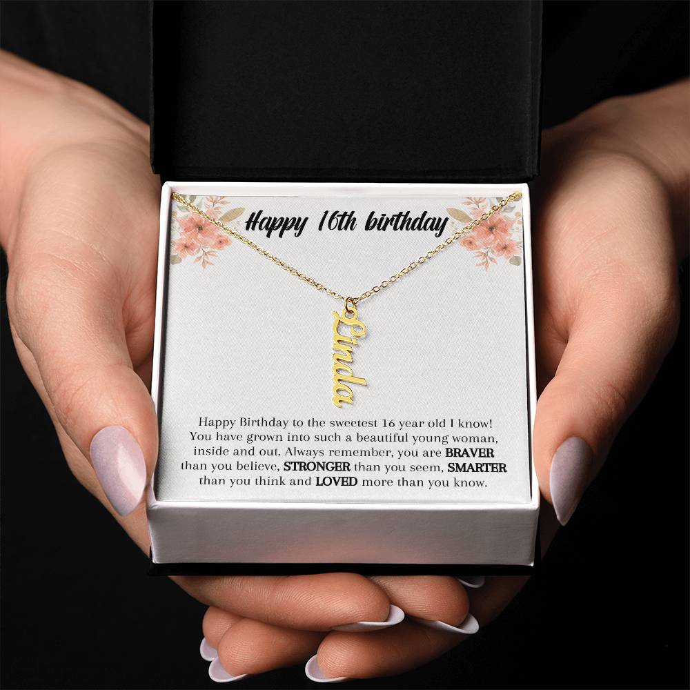 Sweet 16th Birthday Gift - Girl Necklace