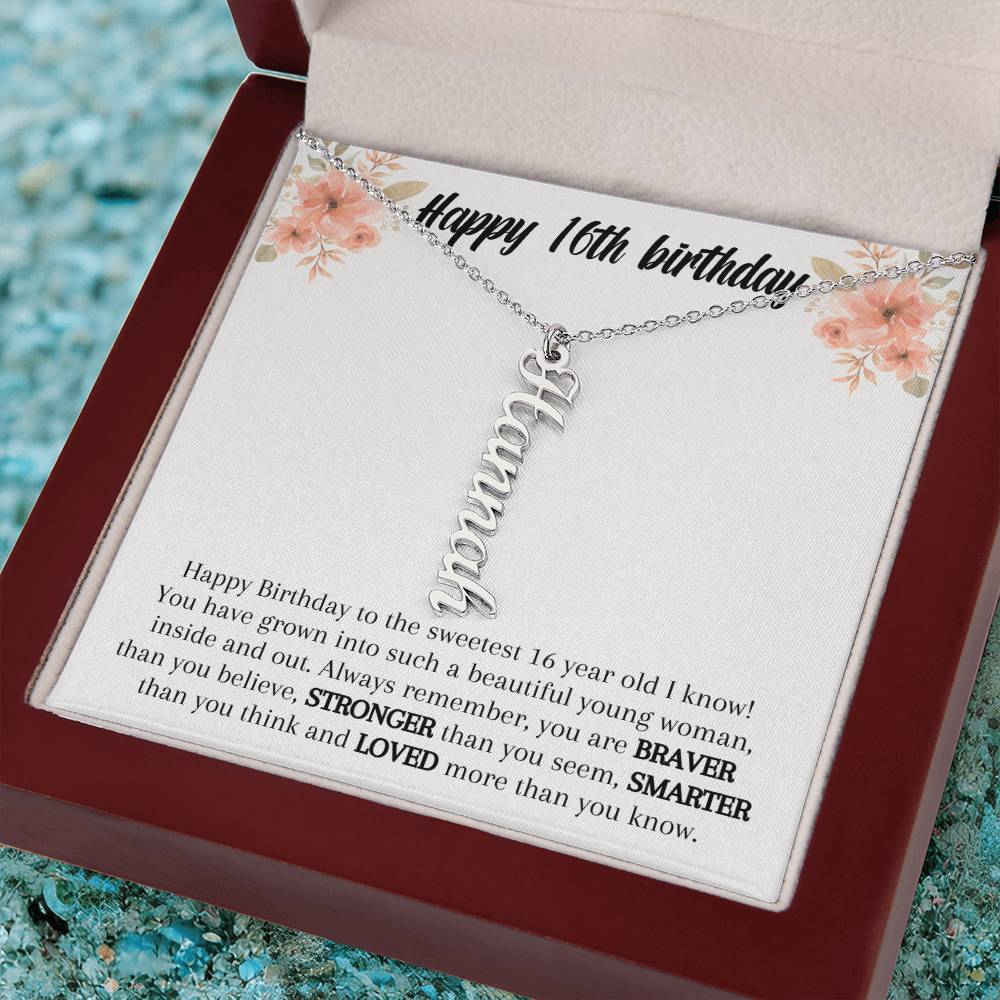 Sweet 16th Birthday Gift - Girl Necklace