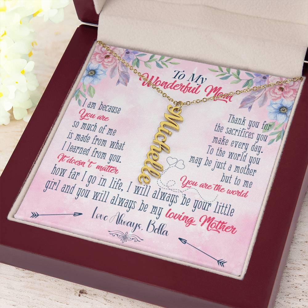 To My Mom Name Necklace - Gift For Mom