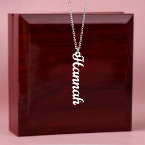 Personalized Vertical Name Necklace Gift for Her - Personalized Jewelry