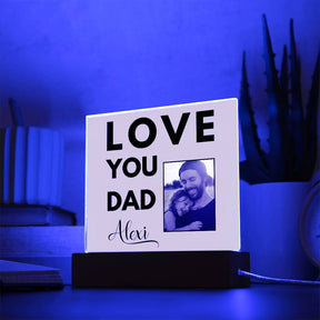 Love You Dad Acrylic Plaque - Best Dad Gift