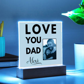 Love You Dad Acrylic Plaque - Best Dad Gift