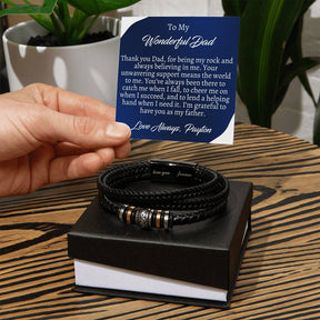 Gift For Dad - Men's Love You Forever Bracelet