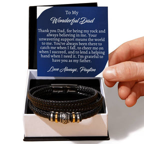 Gift For Dad - Men's Love You Forever Bracelet