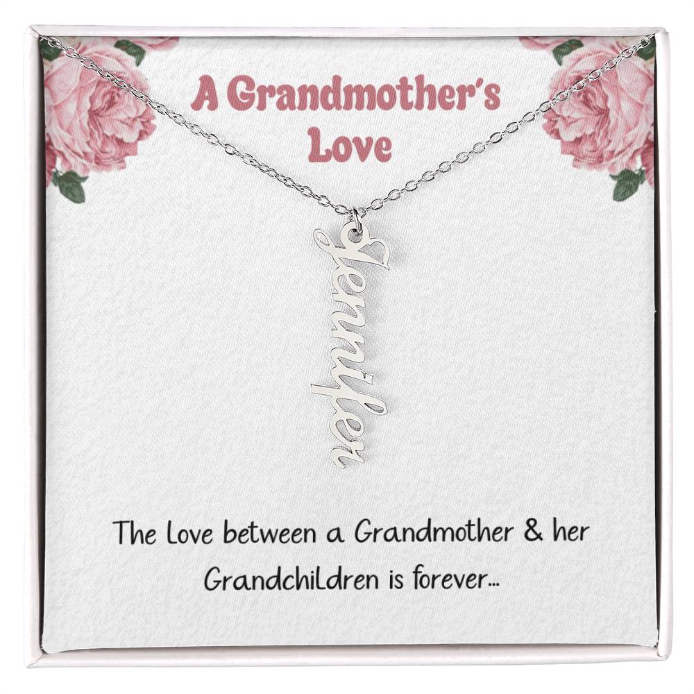 A Grandmothers Love: Personalized Name Necklace For Grandma