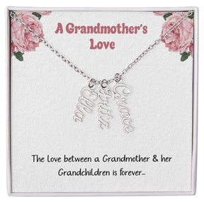 A Grandmothers Love: Personalized Name Necklace For Grandma