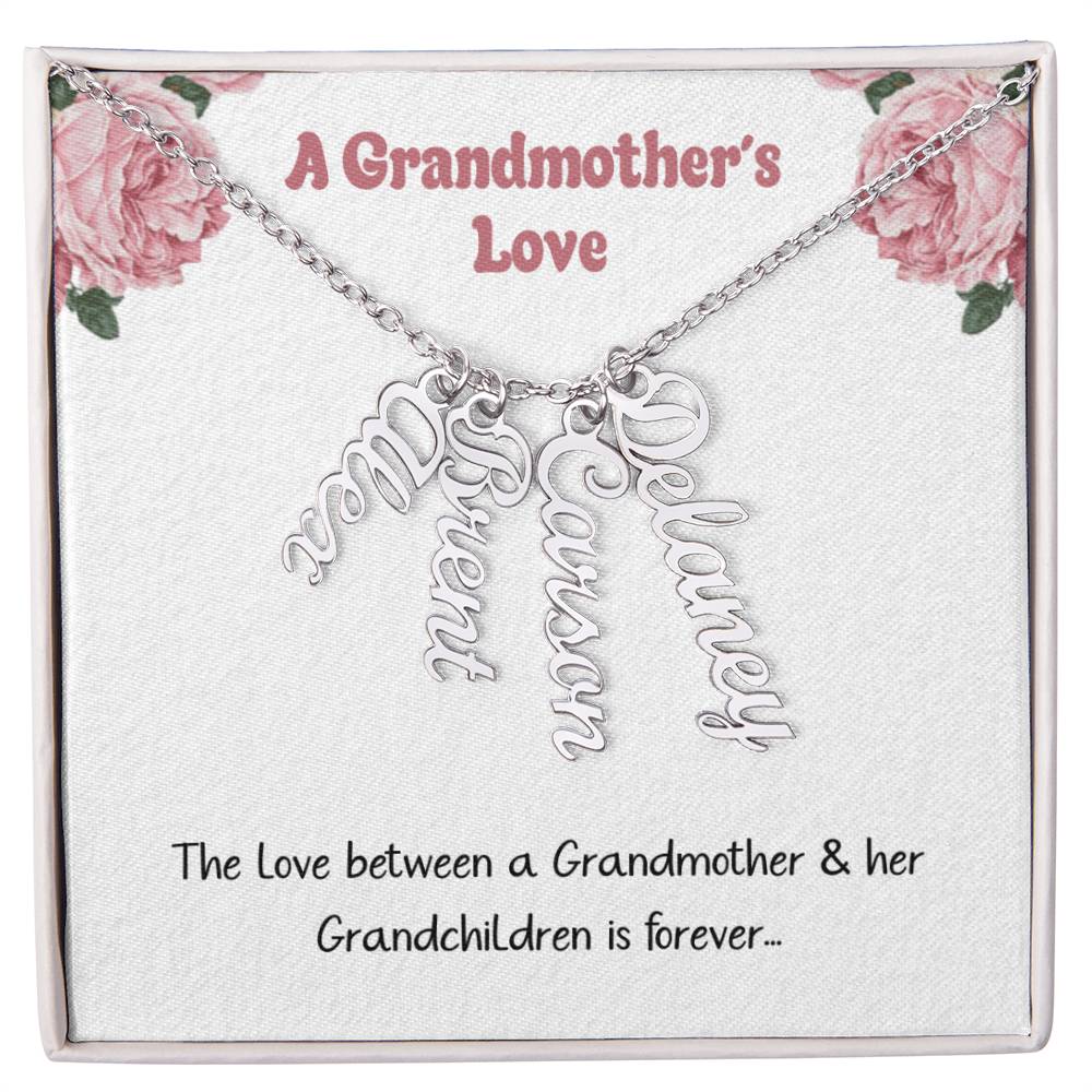 A Grandmothers Love: Personalized Name Necklace For Grandma