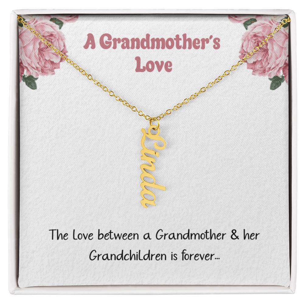 A Grandmothers Love: Personalized Name Necklace For Grandma