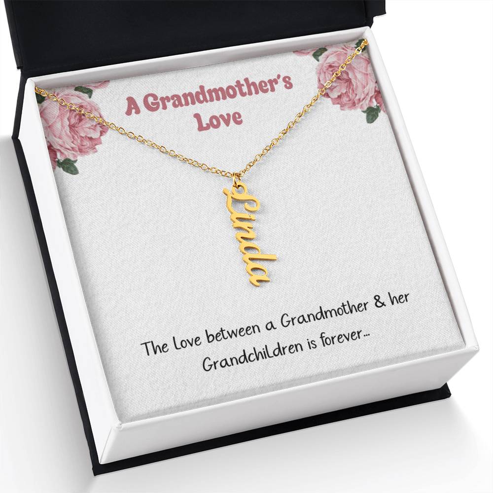 A Grandmothers Love: Personalized Name Necklace For Grandma