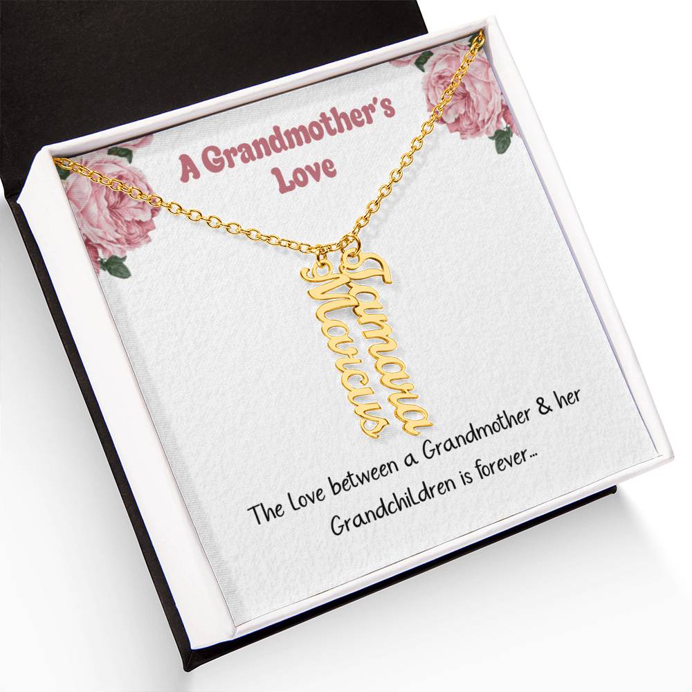 A Grandmothers Love: Personalized Name Necklace For Grandma