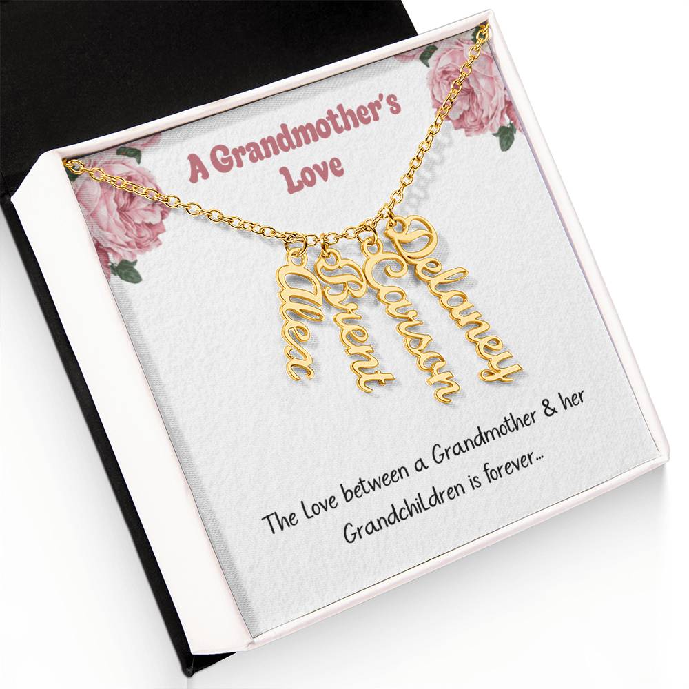 A Grandmothers Love: Personalized Name Necklace For Grandma