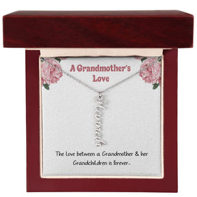 A Grandmothers Love: Personalized Name Necklace For Grandma