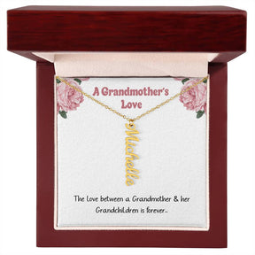 A Grandmothers Love: Personalized Name Necklace For Grandma