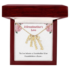 A Grandmothers Love: Personalized Name Necklace For Grandma