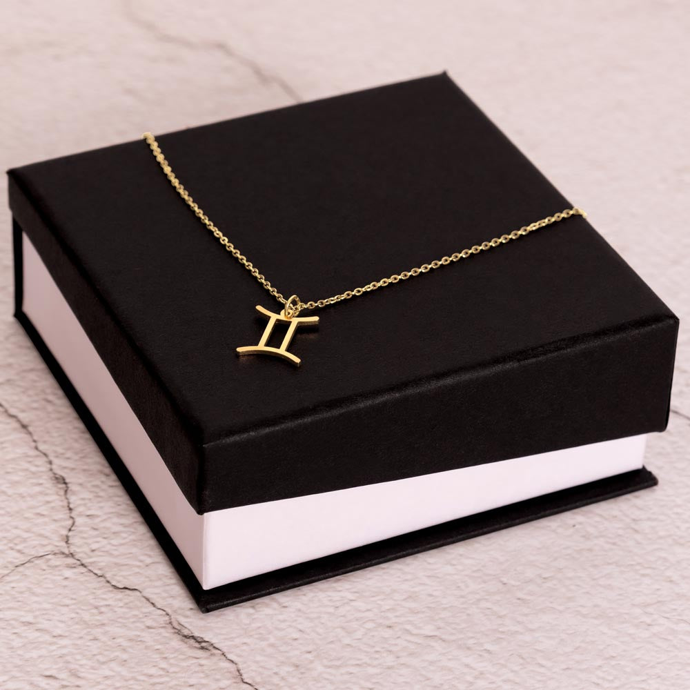 Tiny Zodiac Necklace - Horoscope Star Sign Constellation Astrology Necklace