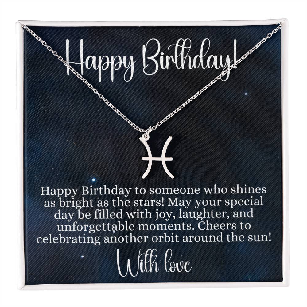 Tiny Zodiac Necklace - Horoscope Star Sign Constellation Astrology Necklace